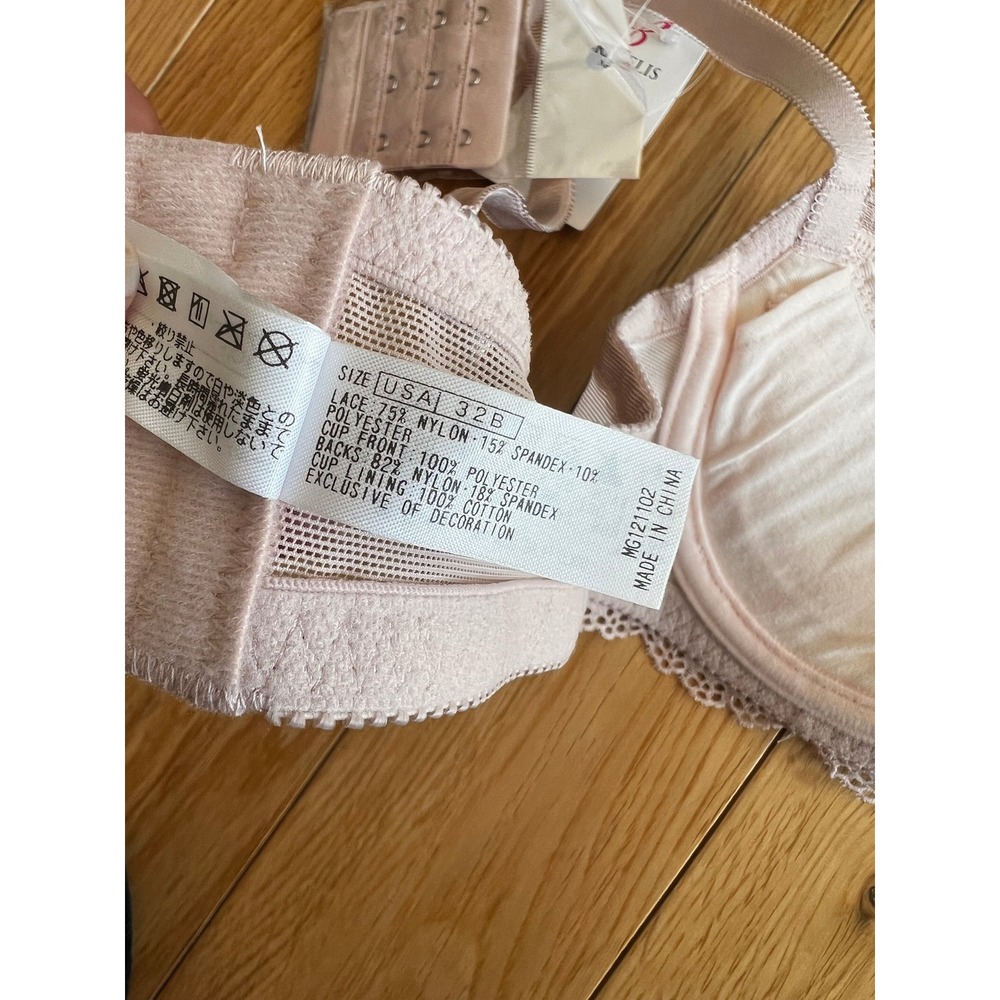 NEW Bradelis New York Step 1 Challenge Shaping Bra Wired Lace Pink Size 32B - Picture 4 of 4
